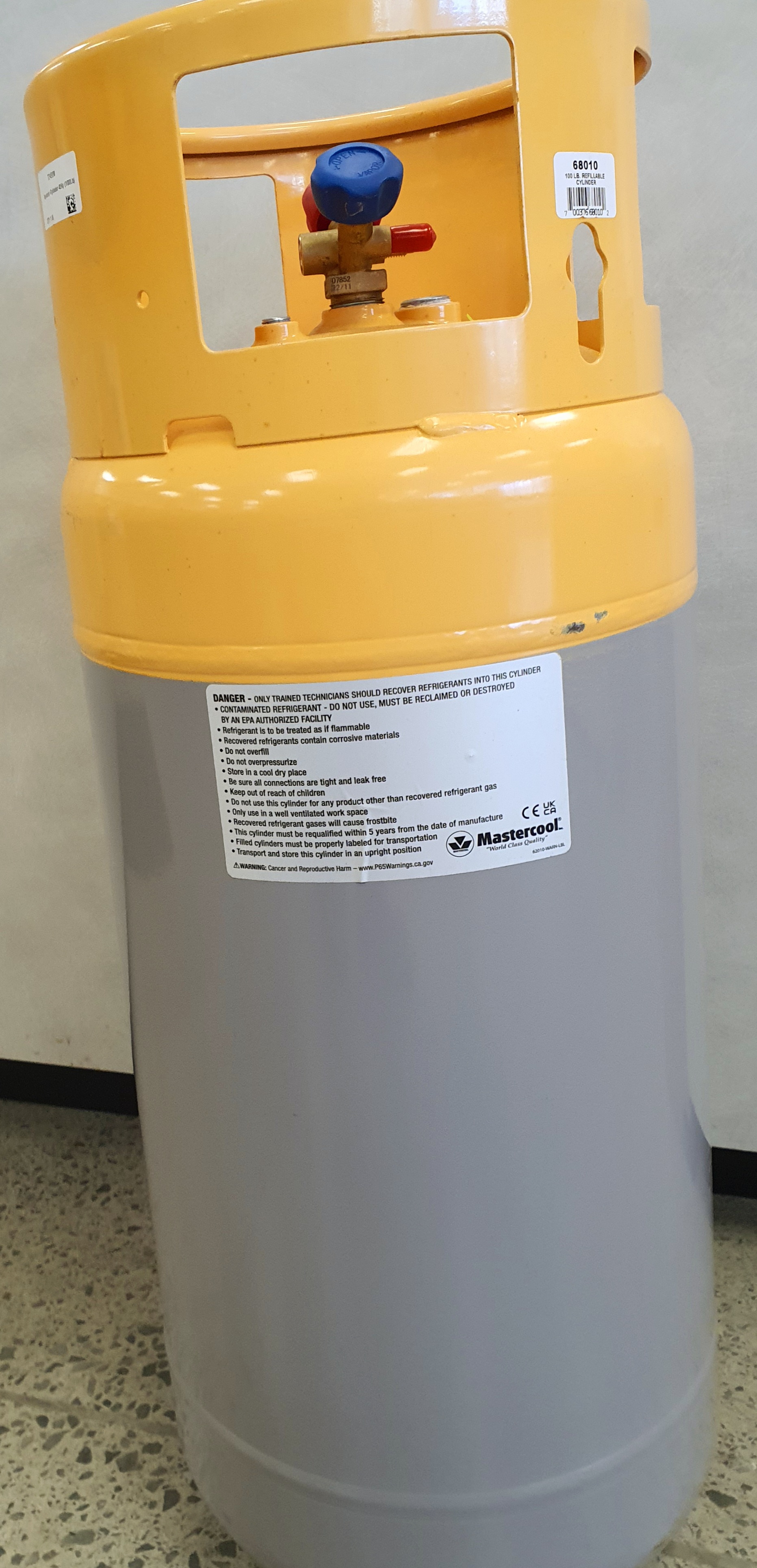 Recovery Cylinder 45Kg (100Lb)