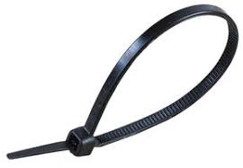 Cable Tie Black 380mm x 7.6mm Nylon 100pk