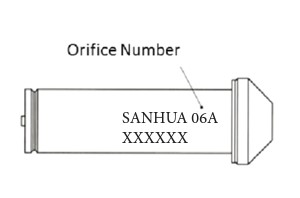 ORIFICE SANHUA T2 SERIES NO. 0X