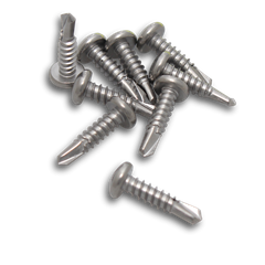 S/S TEK SCREW 10GX16MM PK90