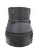 Plastic Inline reducer 350/300